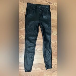 FREE PEOPLE vegan leather pants Black size 26